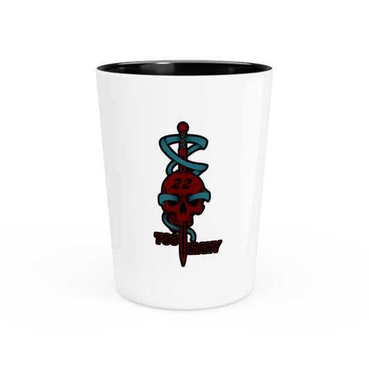 Veteran Suicide Awareness - Skull and Sword - Shot glass