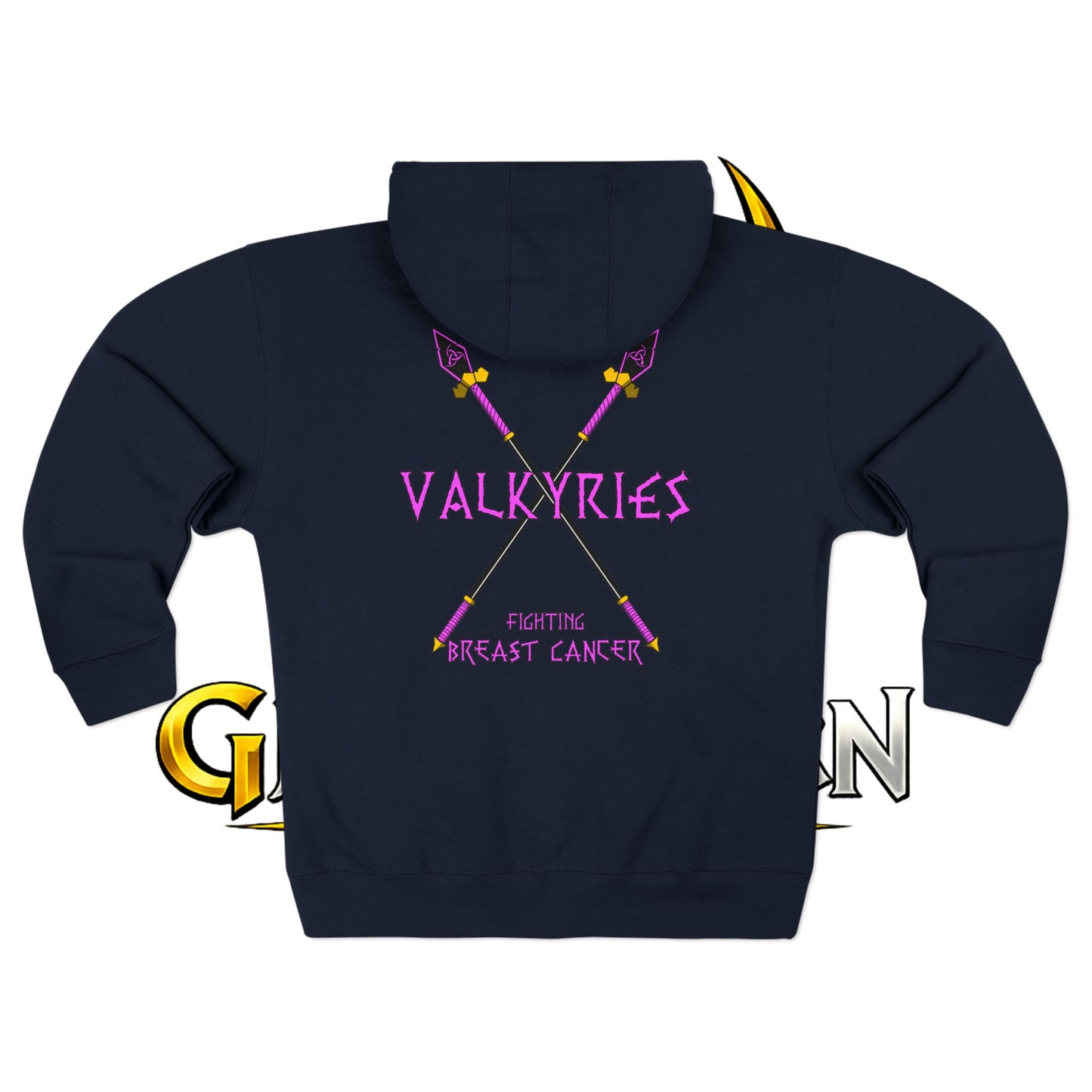 Valkyries Fight Breast Cancer Zip Hoodie