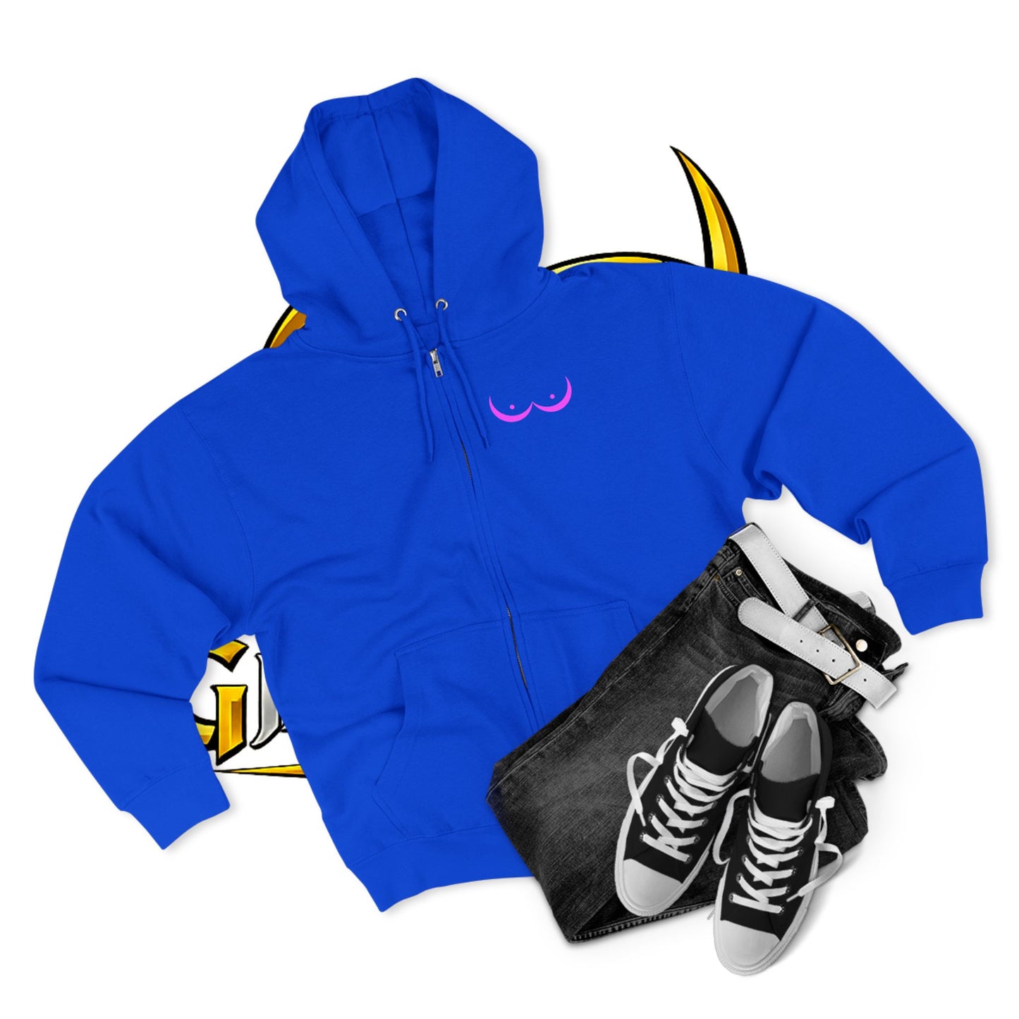 Vikings vs. Breast Cancer Zip Hoodie — Breast Cancer Awareness Hoodie