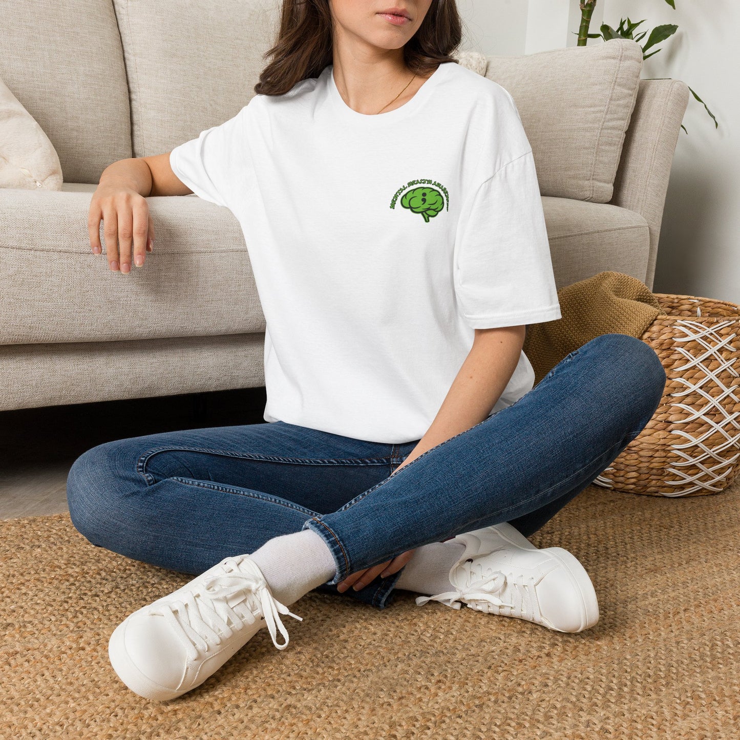 Green Odin Skull T-Shirt — Mental Health Graphic Tee