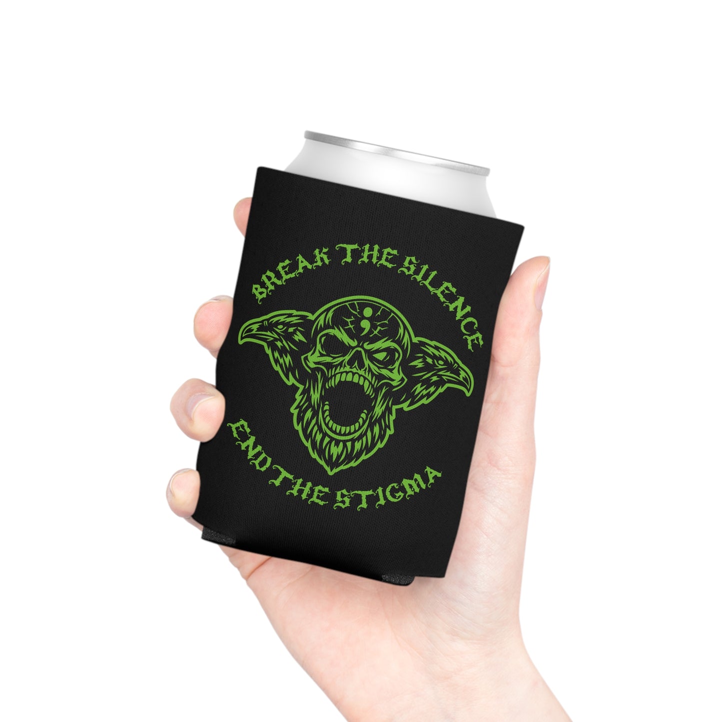 Can Cooler — Break the Silence / End the Stigma Odin Skull Design