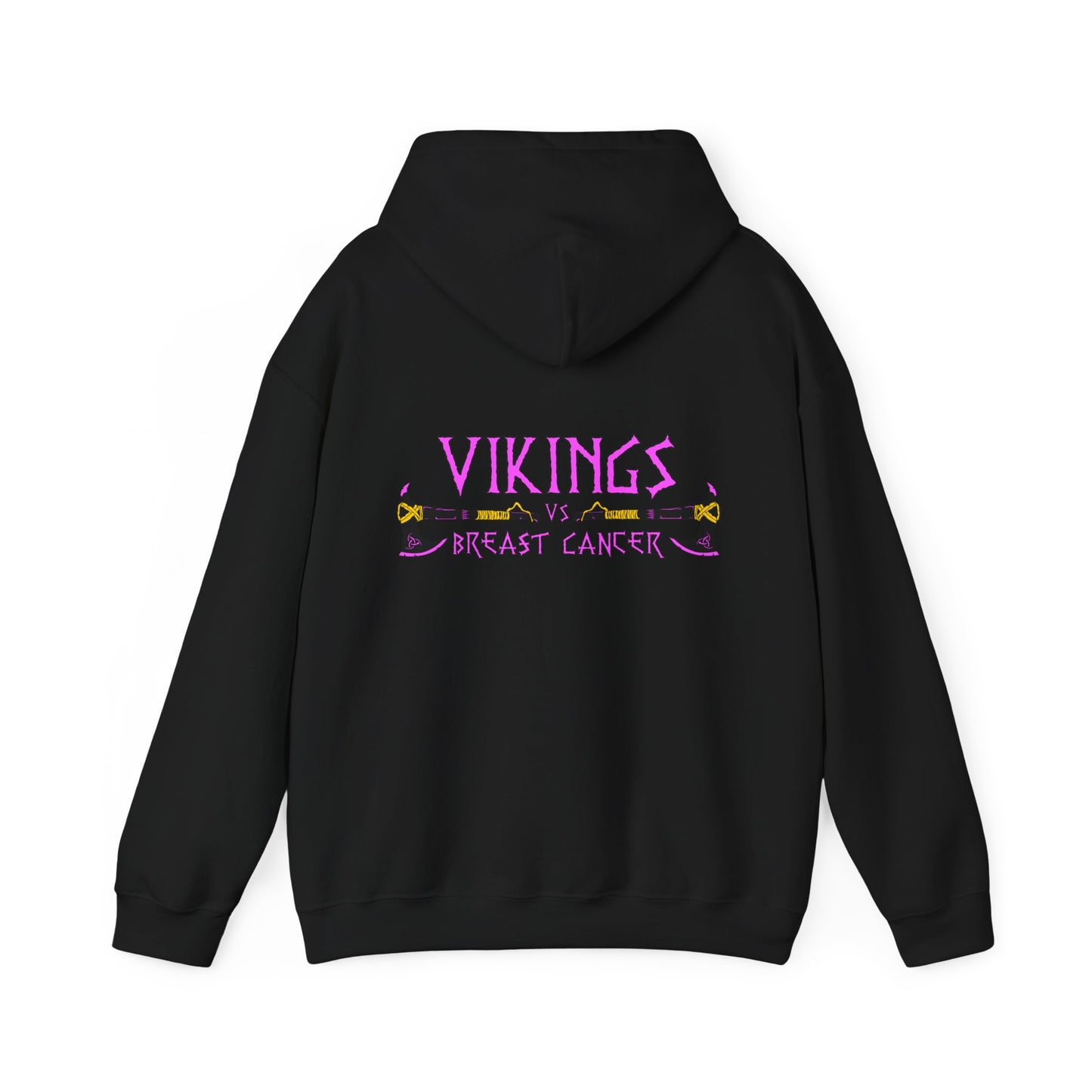 Vikings vs Breast Cancer Hoodie — Pink Ribbon Awareness Sweatshirt