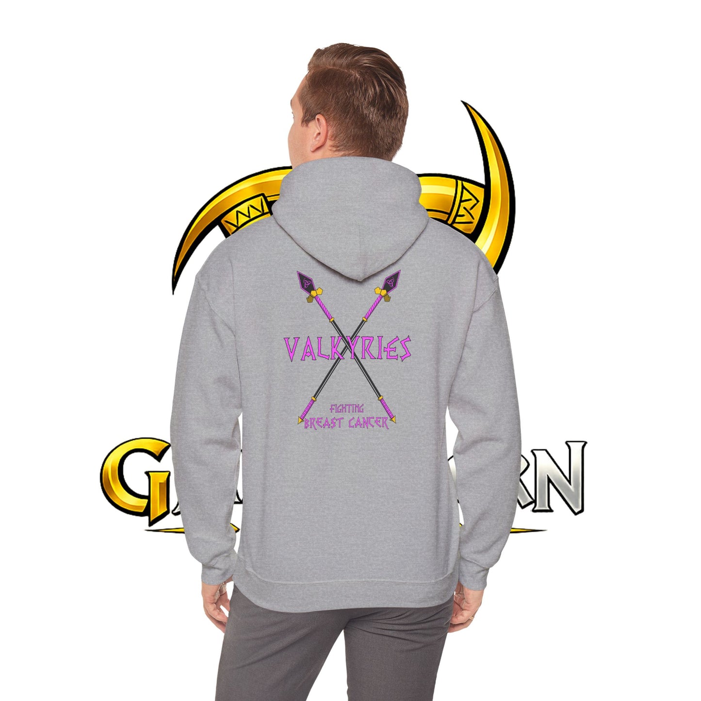 Valkyries Fighting Breast Cancer Hoodie — Pink Ribbon Warrior Sweatshirt