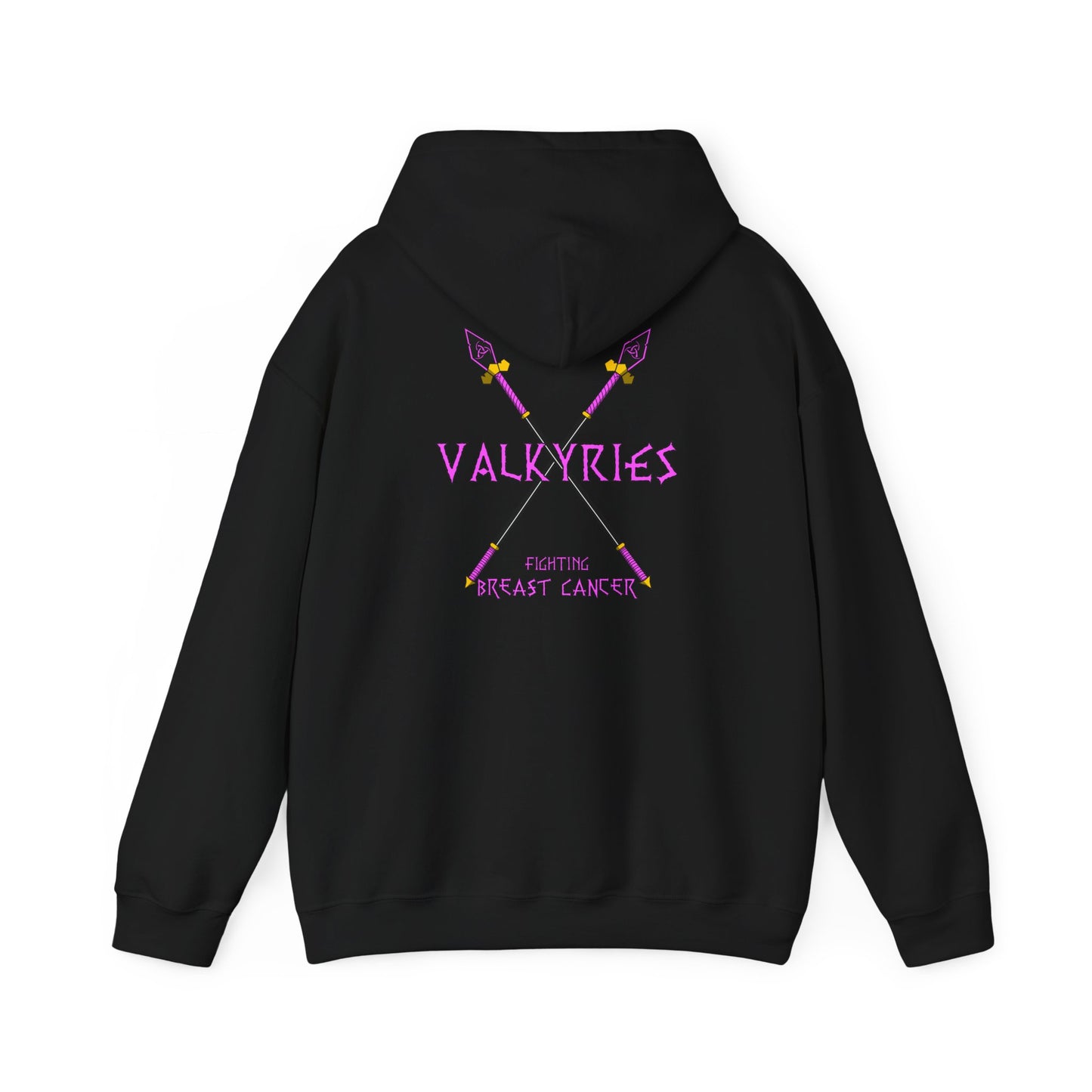 Valkyries Fighting Breast Cancer Hoodie — Pink Ribbon Warrior Sweatshirt