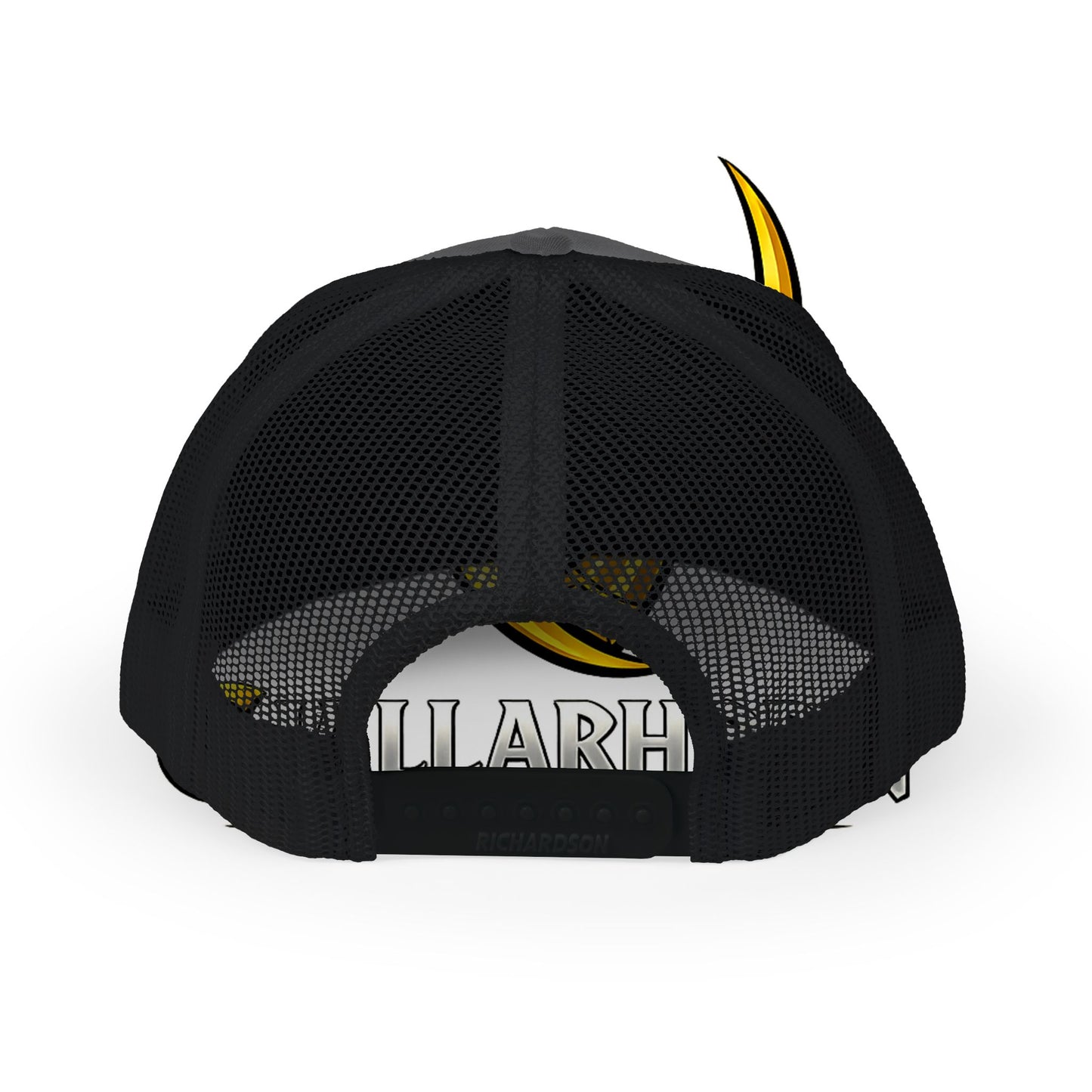 Trucker Cap — Yellow Bull Logo Snapback Mesh Hat