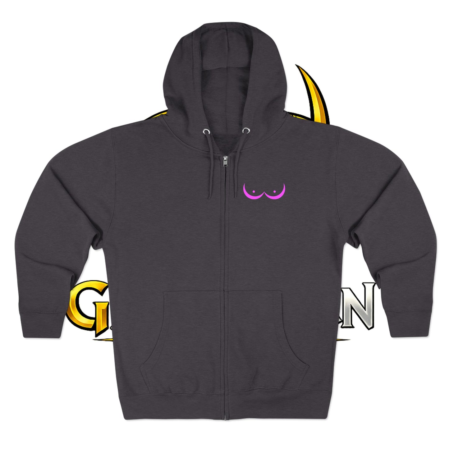 Vikings vs. Breast Cancer Zip Hoodie — Breast Cancer Awareness Hoodie
