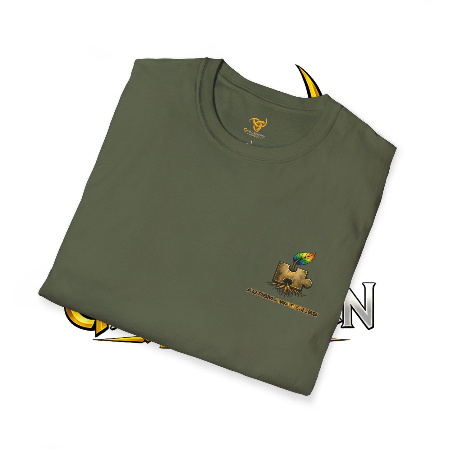 Rainbow Puzzle Piece Autism Awareness T-Shirt