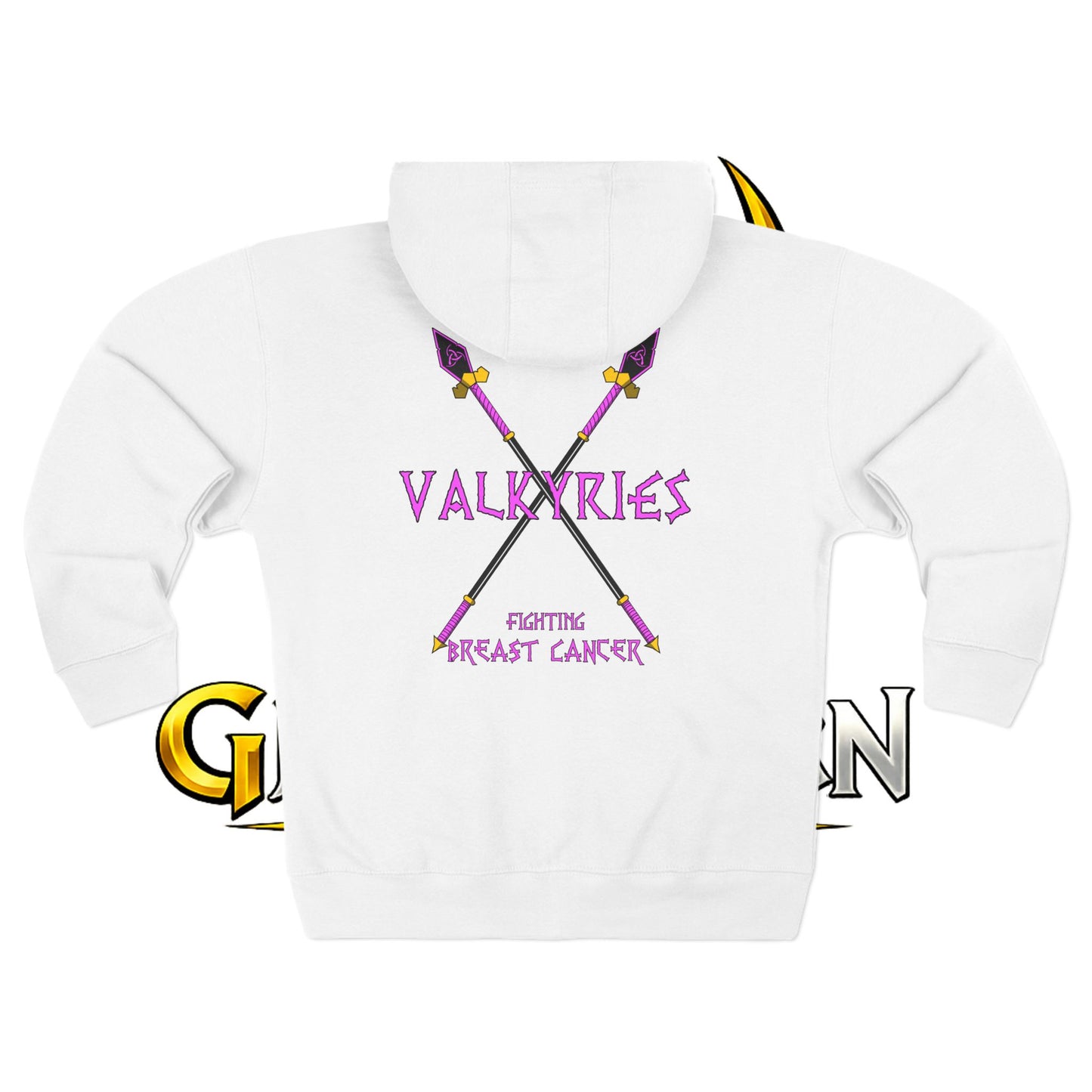 Valkyries Fight Breast Cancer Zip Hoodie
