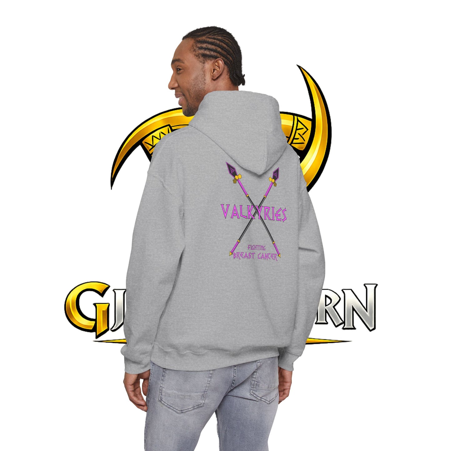 Valkyries Fighting Breast Cancer Hoodie — Pink Ribbon Warrior Sweatshirt