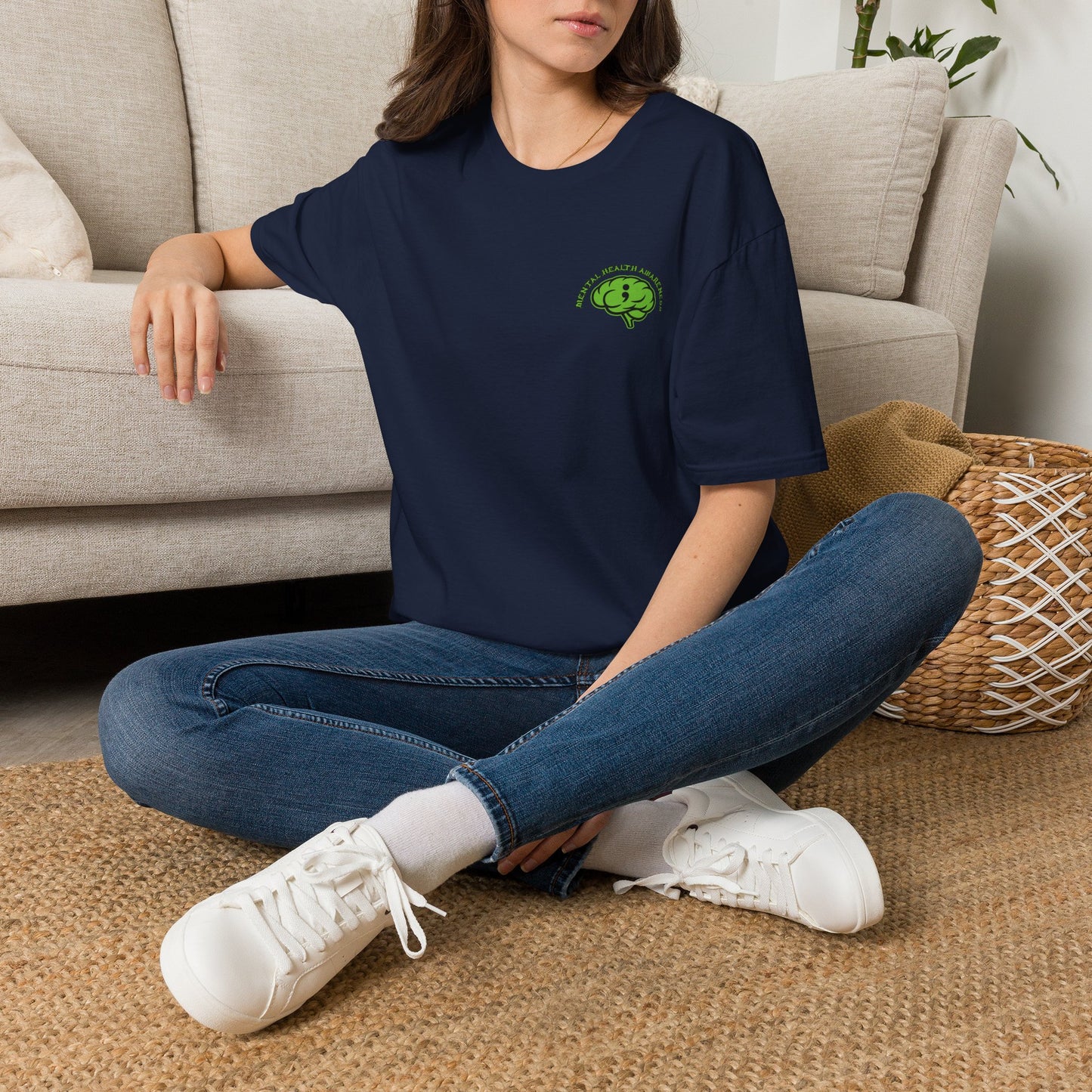 Green Odin Skull T-Shirt — Mental Health Graphic Tee