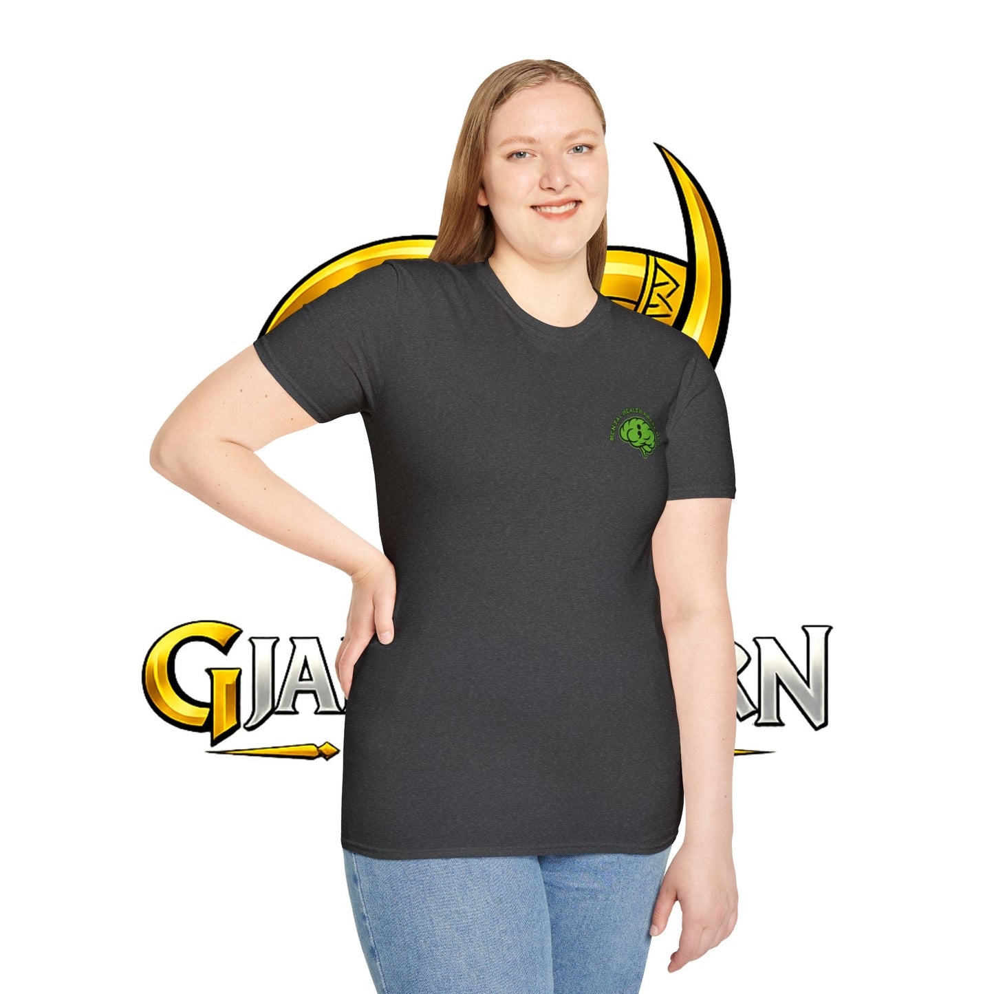 Green Odin Skull T-Shirt — Mental Health Graphic Tee