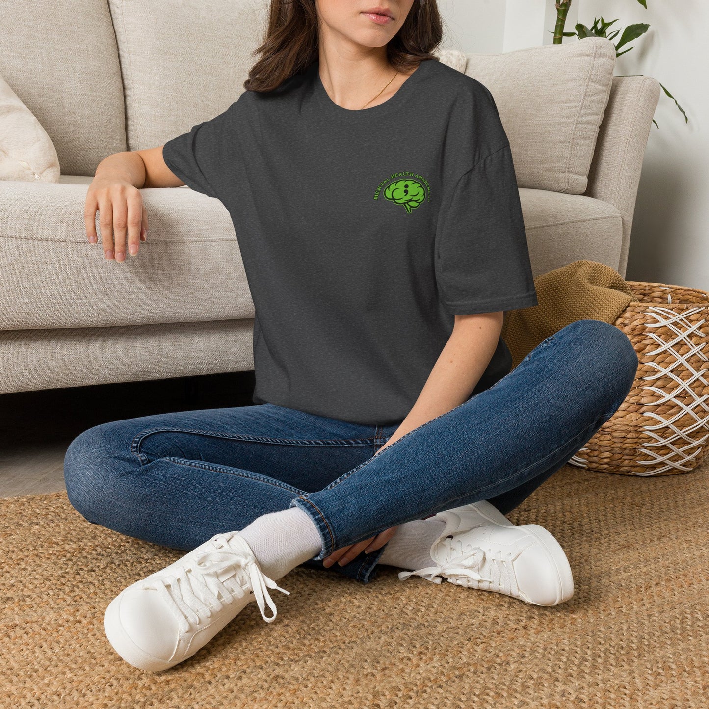 Green Odin Skull T-Shirt — Mental Health Graphic Tee
