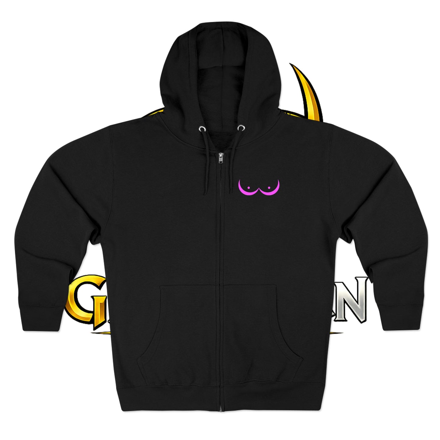 Vikings vs. Breast Cancer Zip Hoodie — Breast Cancer Awareness Hoodie