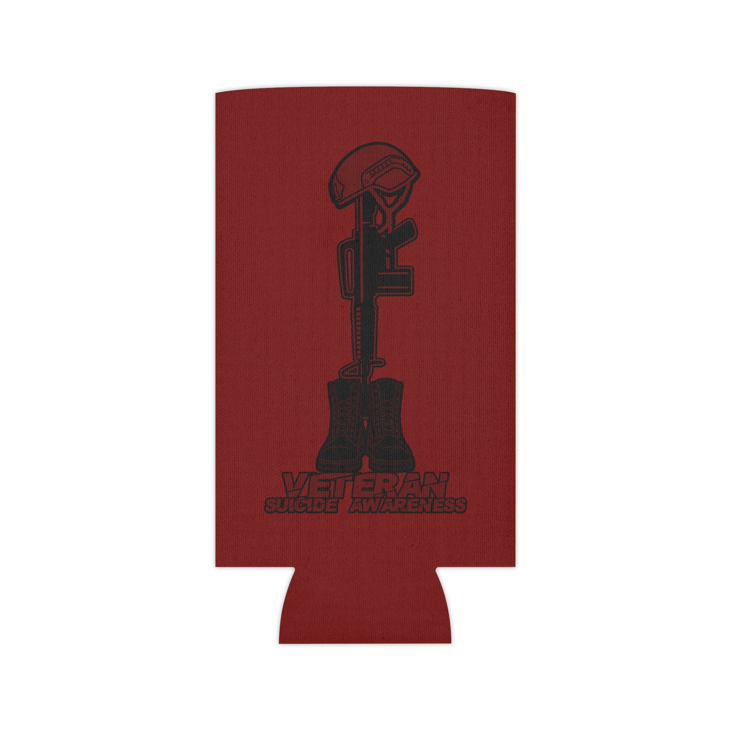 Veteran Suicide Awareness Can Cooler – Fallen Soldier Battlefield Cross Design