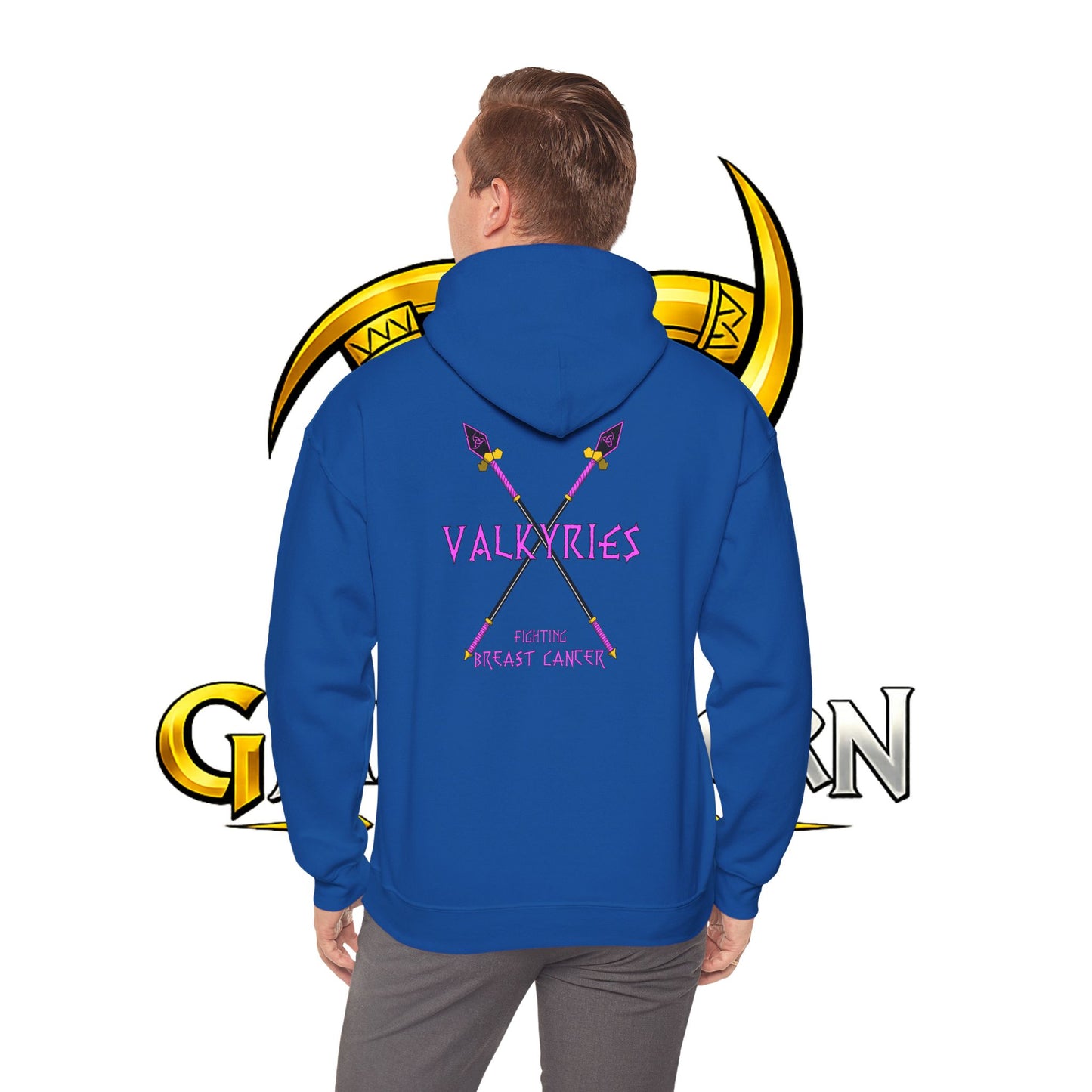 Valkyries Fighting Breast Cancer Hoodie — Pink Ribbon Warrior Sweatshirt