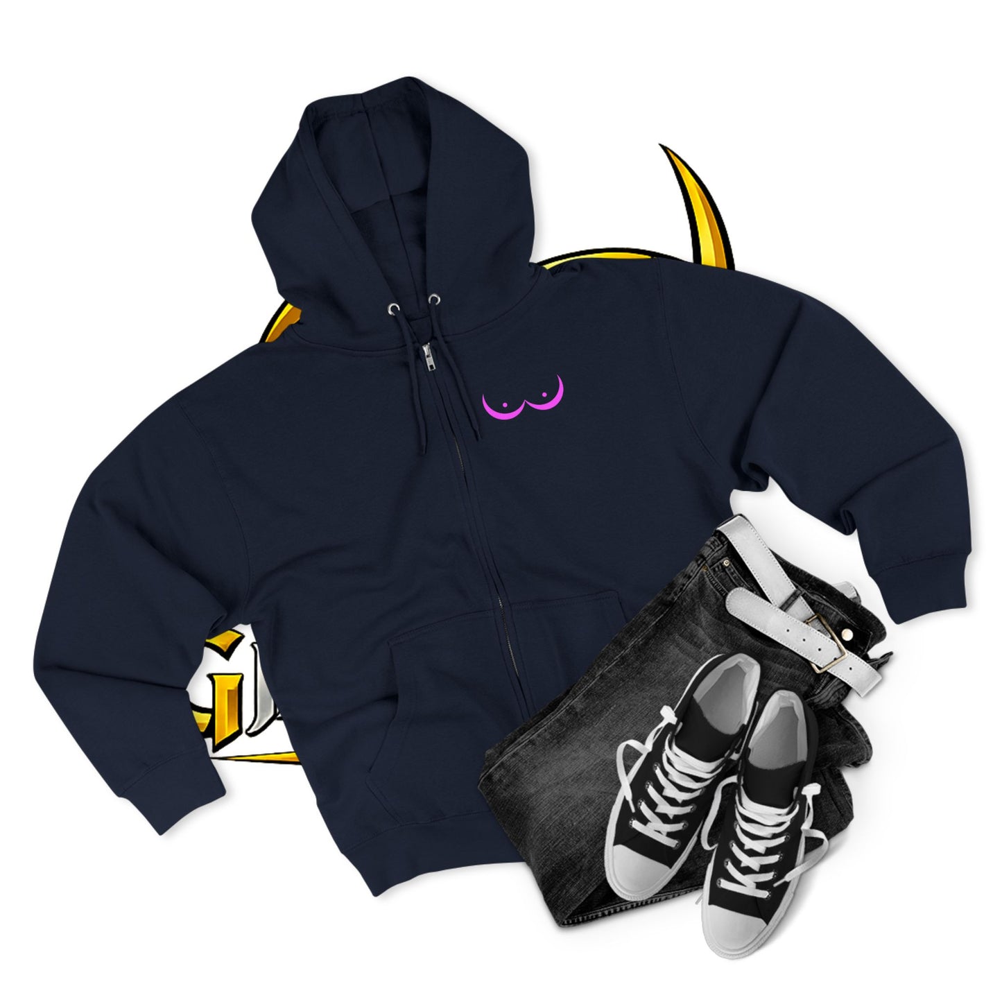 Valkyries Fight Breast Cancer Zip Hoodie