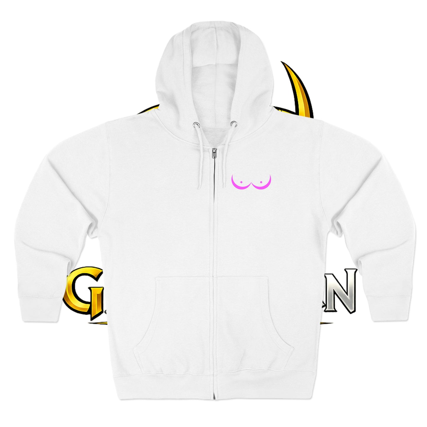 Vikings vs. Breast Cancer Zip Hoodie — Breast Cancer Awareness Hoodie