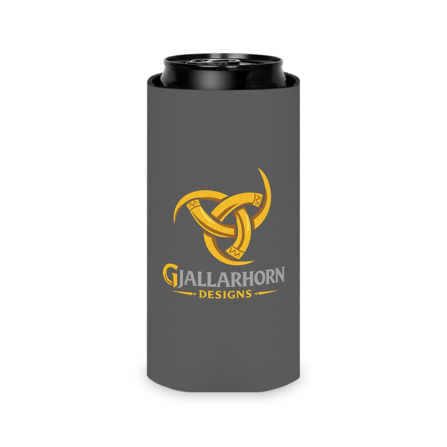 Can Cooler - 'Valkyries vs Breast Cancer' Pink Awareness Can Cooler with Nordic Spears
