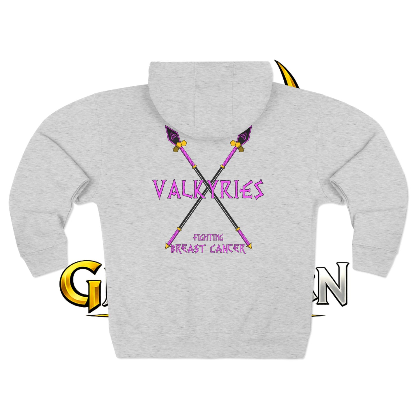Valkyries Fight Breast Cancer Zip Hoodie