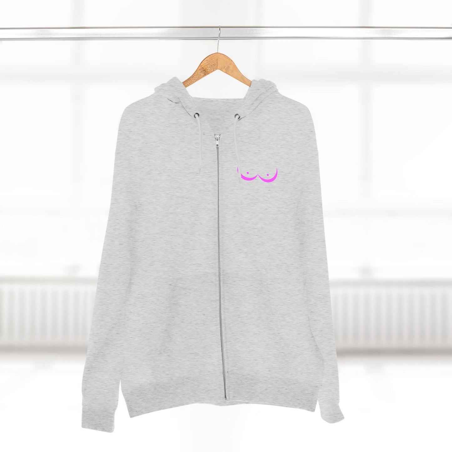 Vikings vs. Breast Cancer Zip Hoodie — Breast Cancer Awareness Hoodie