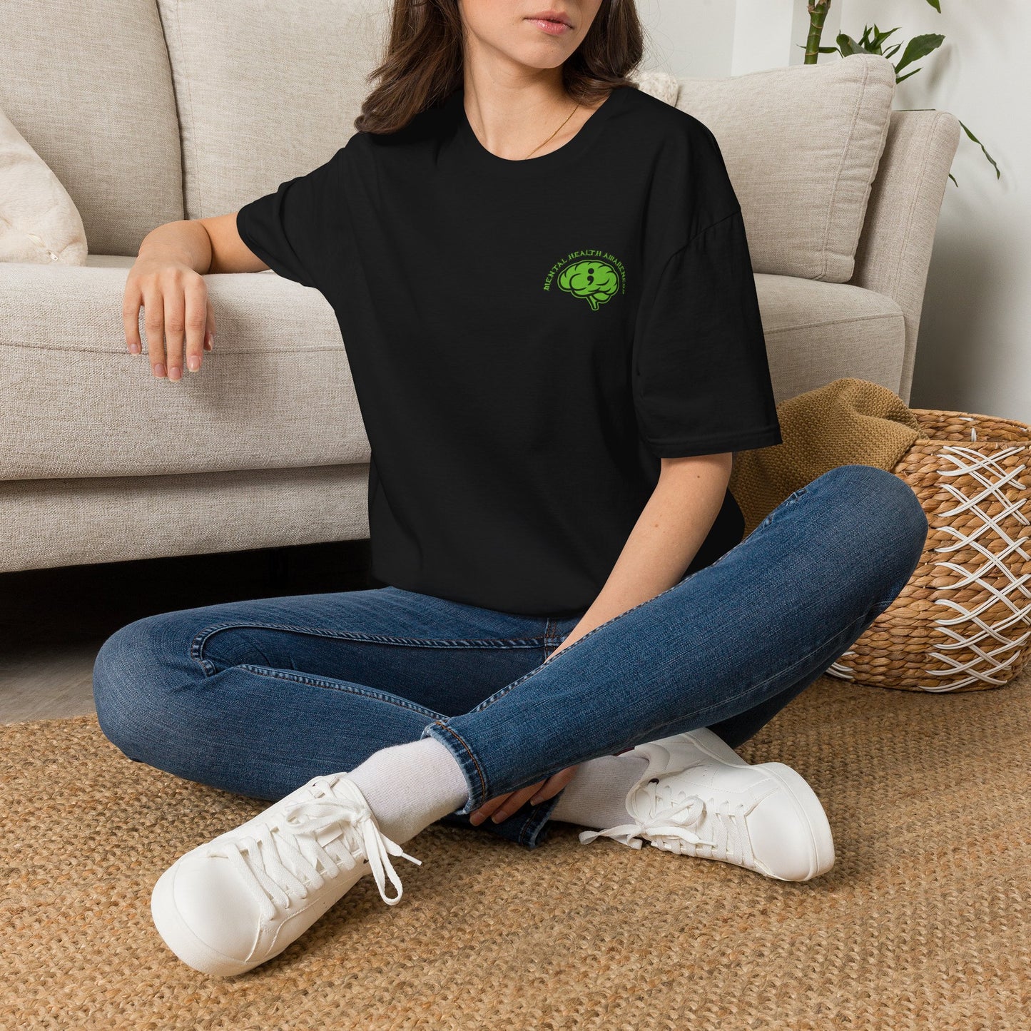Green Odin Skull T-Shirt — Mental Health Graphic Tee