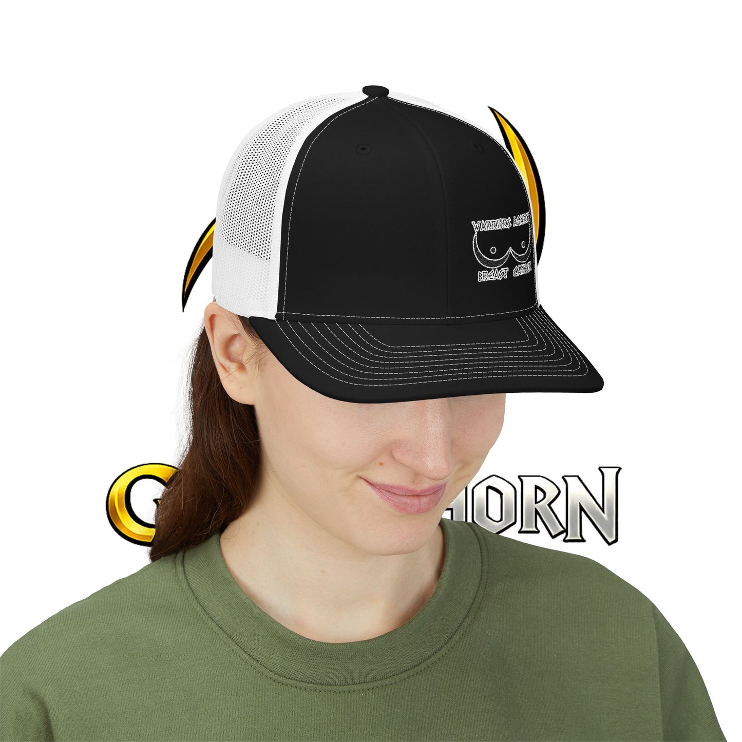 Trucker Cap - 'Boobies' Minimal Embroidered Patch Snapback