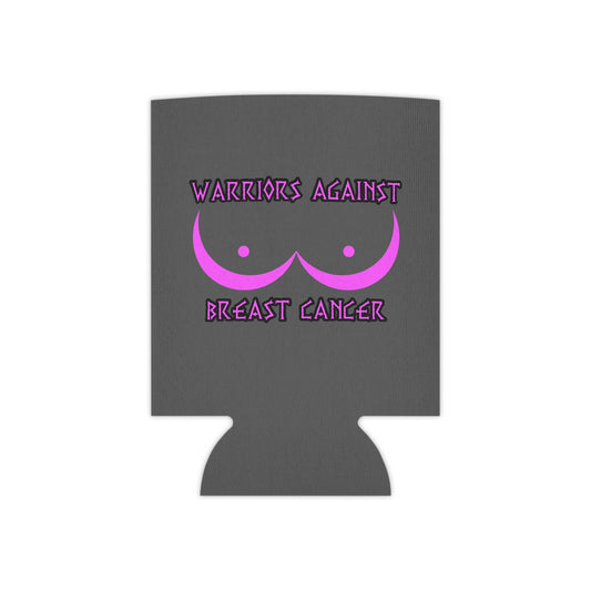 Warriors Against Breast Cancer Can Cooler — Pink Ribbon Support Drink Koozie