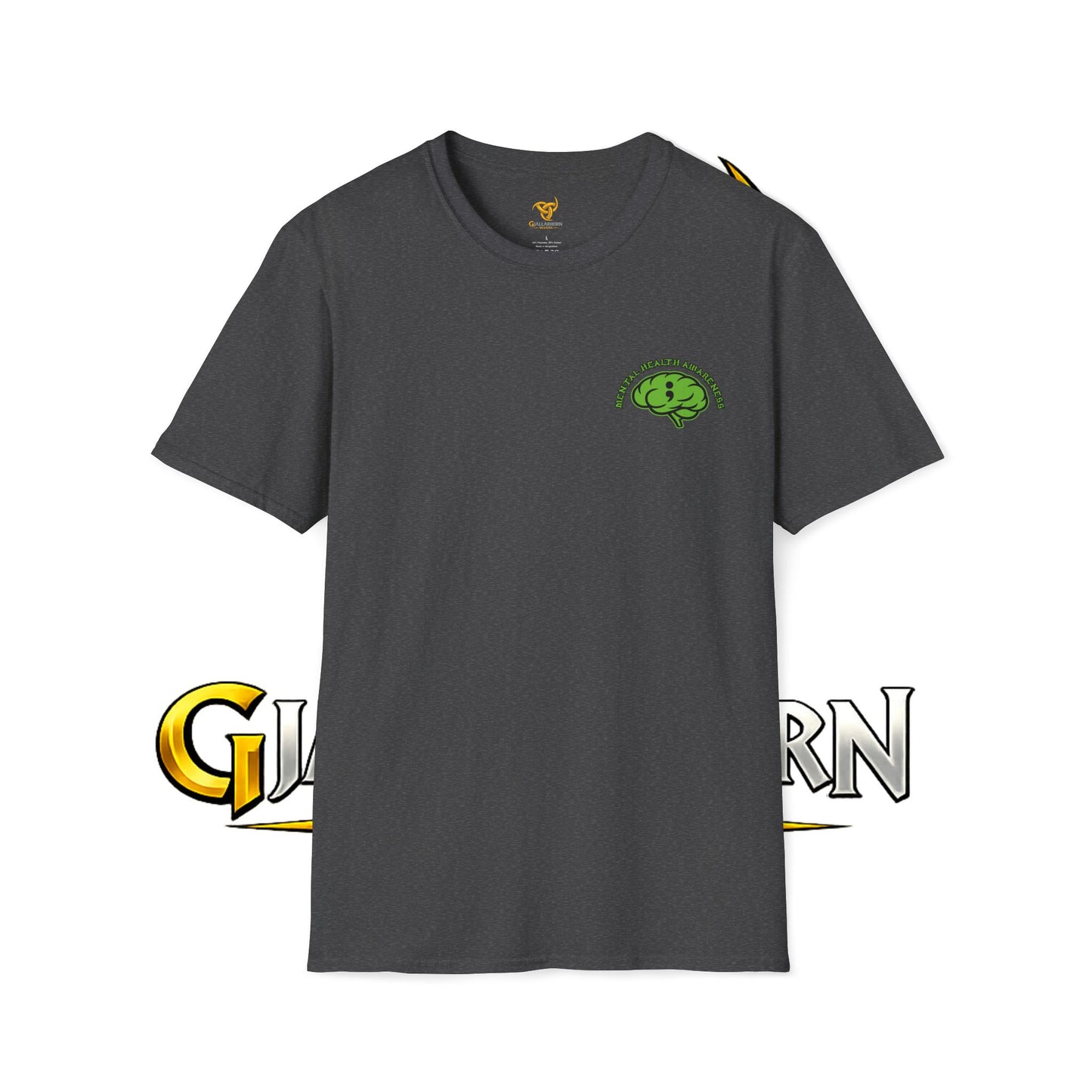 Green Odin Skull T-Shirt — Mental Health Graphic Tee