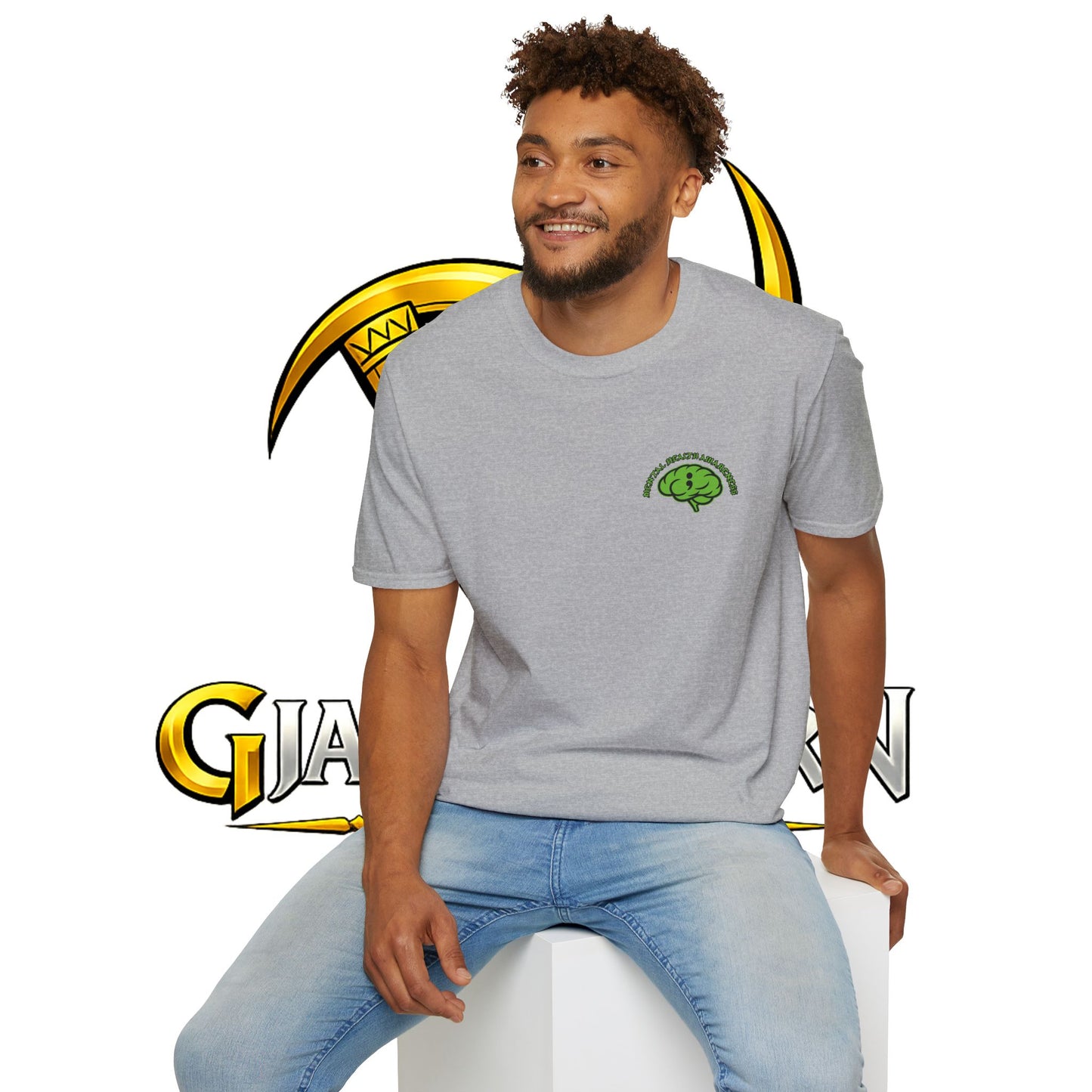 Green Odin Skull T-Shirt — Mental Health Graphic Tee