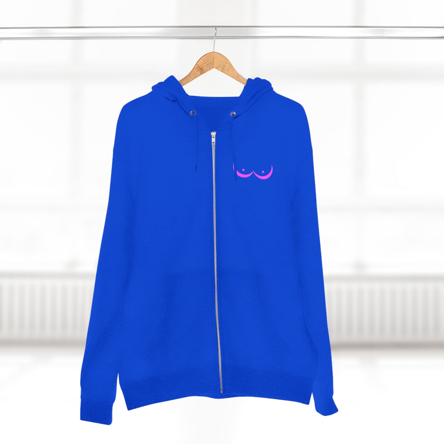 Vikings vs. Breast Cancer Zip Hoodie — Breast Cancer Awareness Hoodie