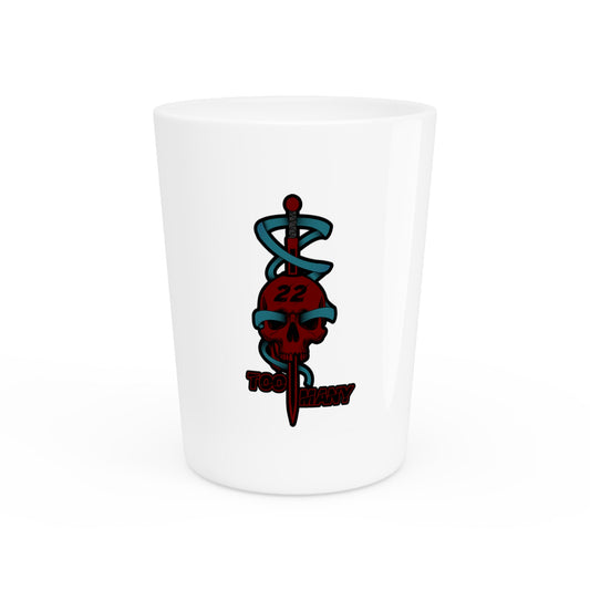 Veteran Suicide Awareness - Skull and Sword - Shot glass