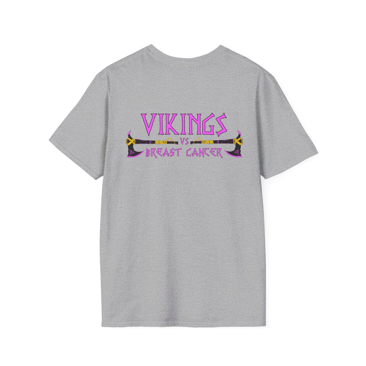 Vikings vs Breast Cancer T-Shirt — Pink Ribbon Awareness Tee