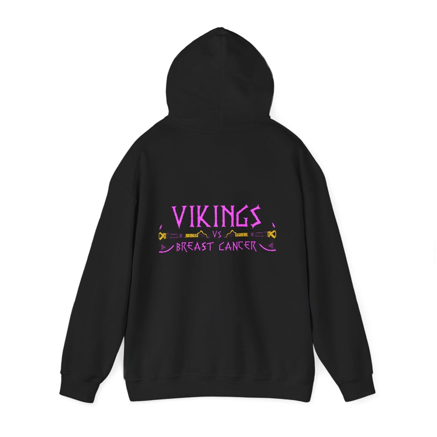 Vikings vs Breast Cancer Hoodie — Pink Ribbon Awareness Sweatshirt