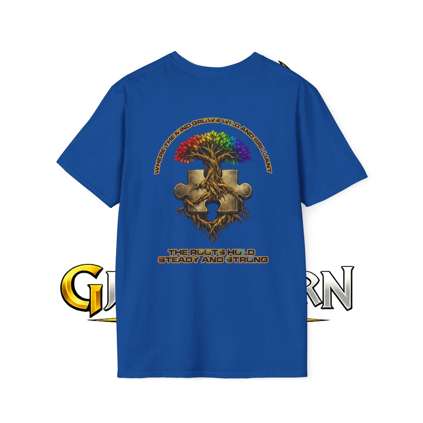 Rainbow Puzzle Piece Autism Awareness T-Shirt