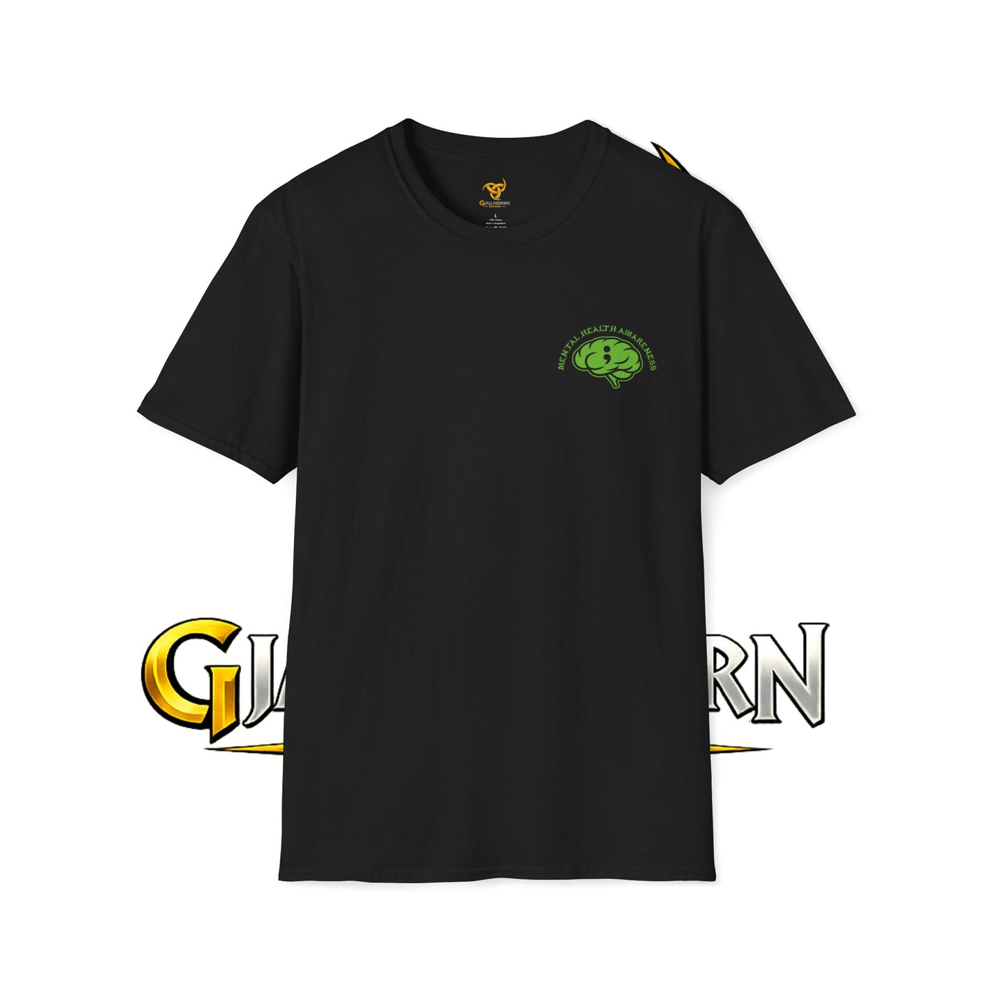 Green Odin Skull T-Shirt — Mental Health Graphic Tee