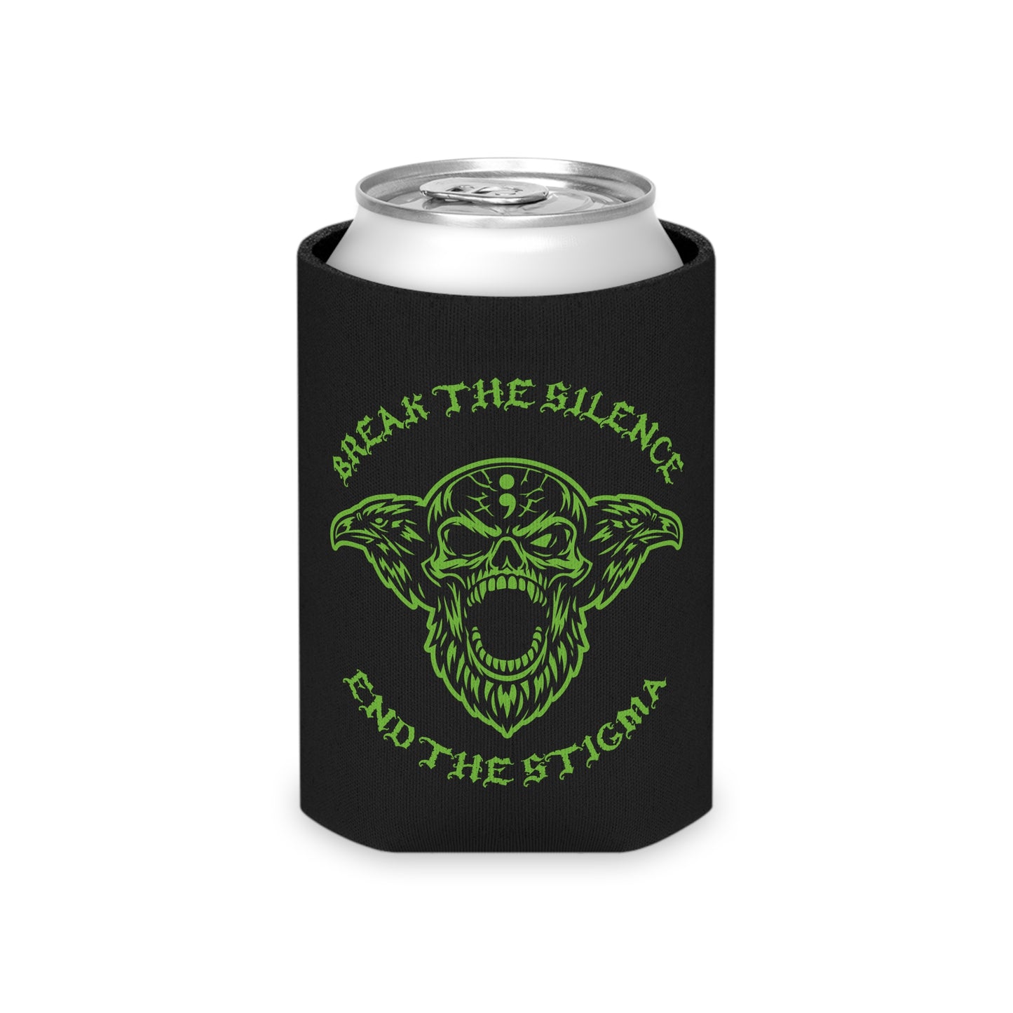 Can Cooler — Break the Silence / End the Stigma Odin Skull Design