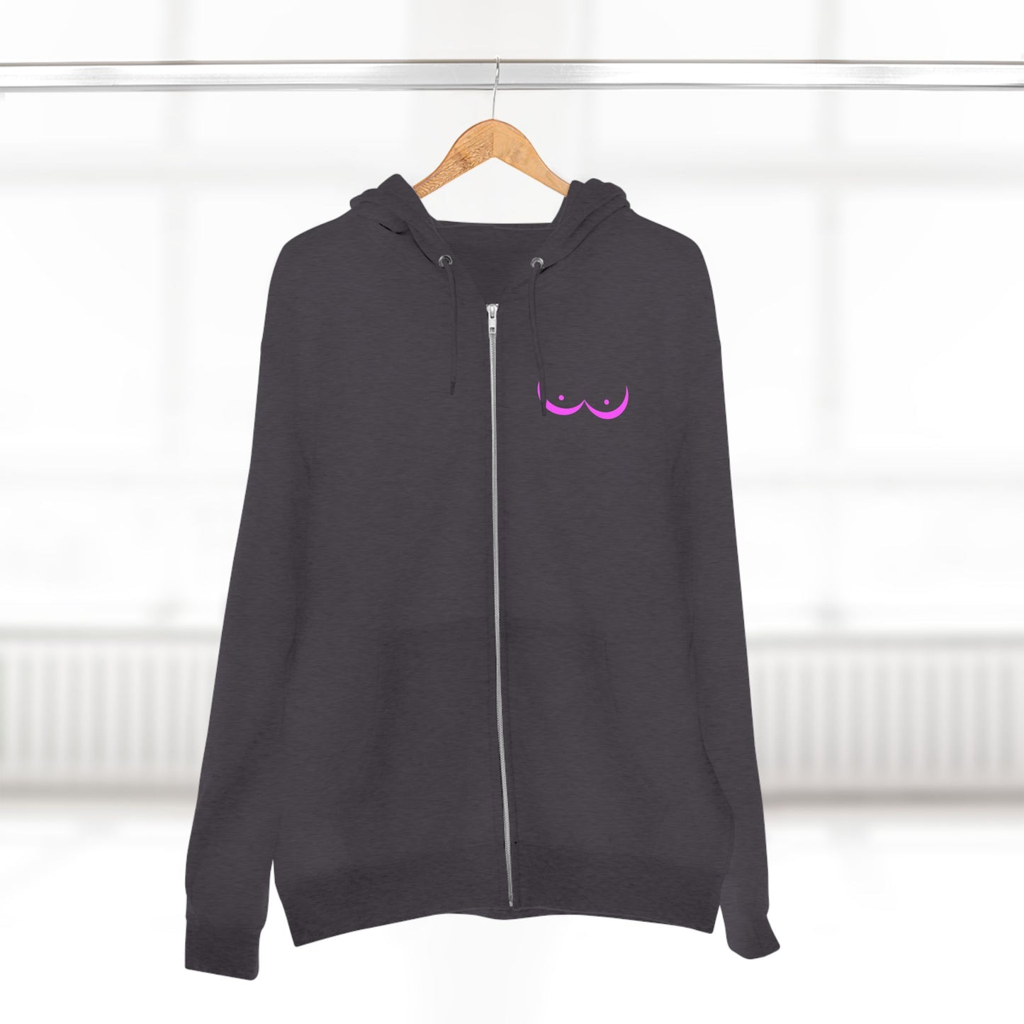 Valkyries Fight Breast Cancer Zip Hoodie