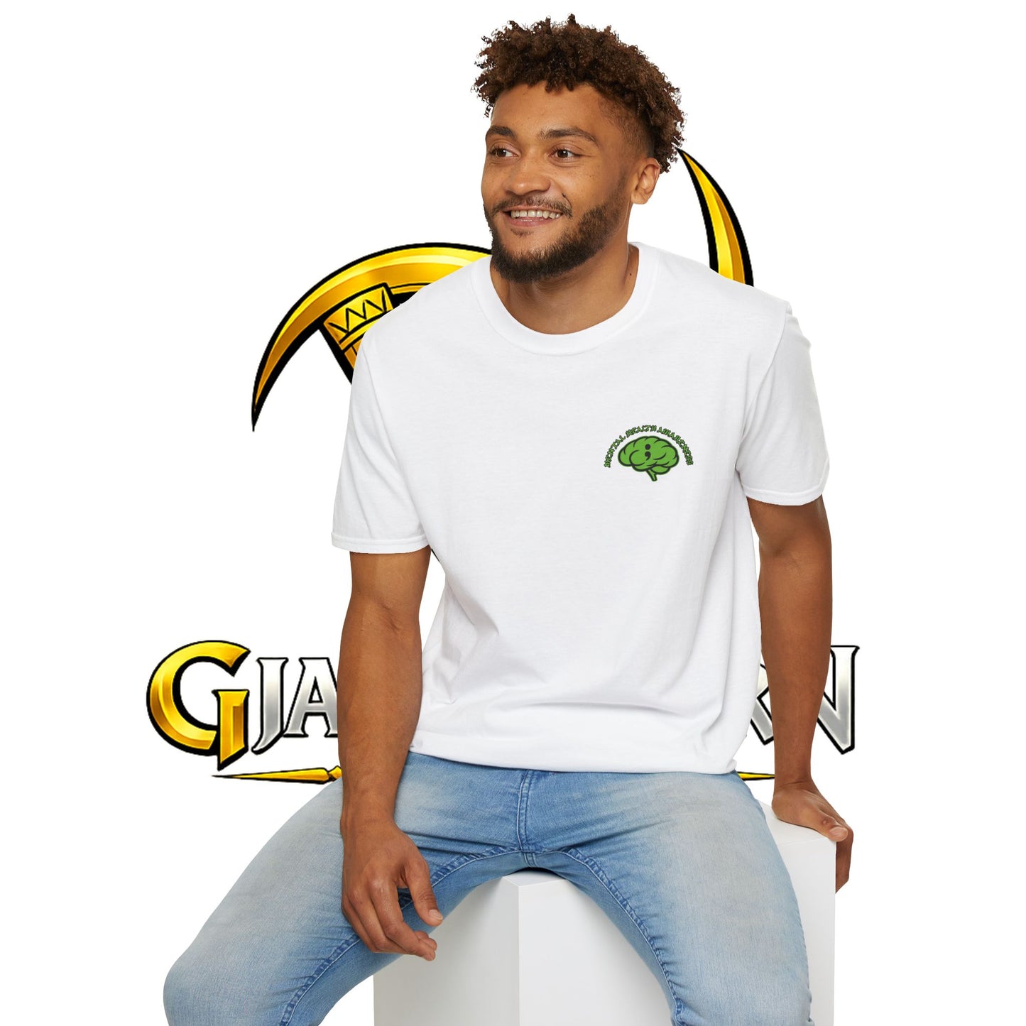 Green Odin Skull T-Shirt — Mental Health Graphic Tee
