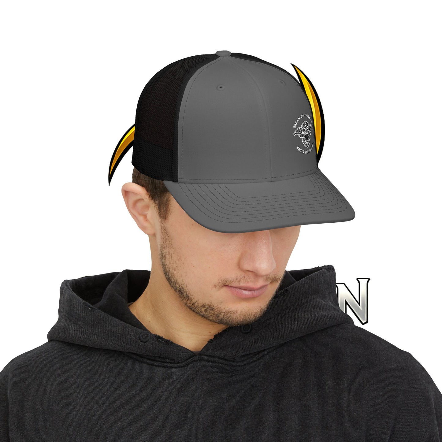 Odin Skull Trucker Cap — "Break the Silence; End the Stigma" Mental Health Awareness