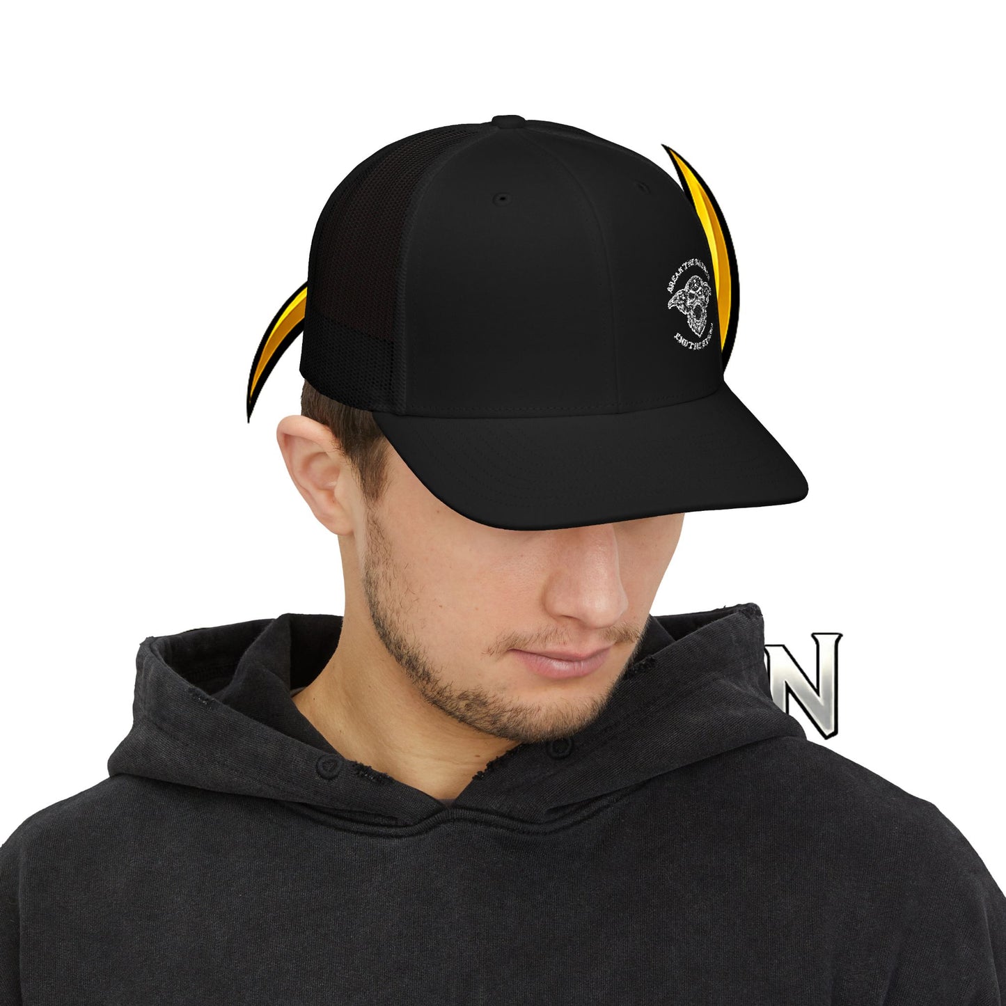 Odin Skull Trucker Cap — "Break the Silence; End the Stigma" Mental Health Awareness