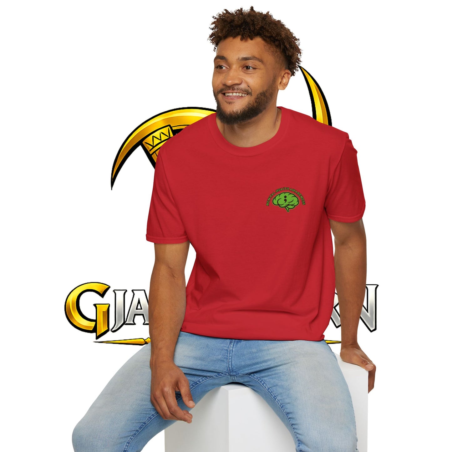 Green Odin Skull T-Shirt — Mental Health Graphic Tee