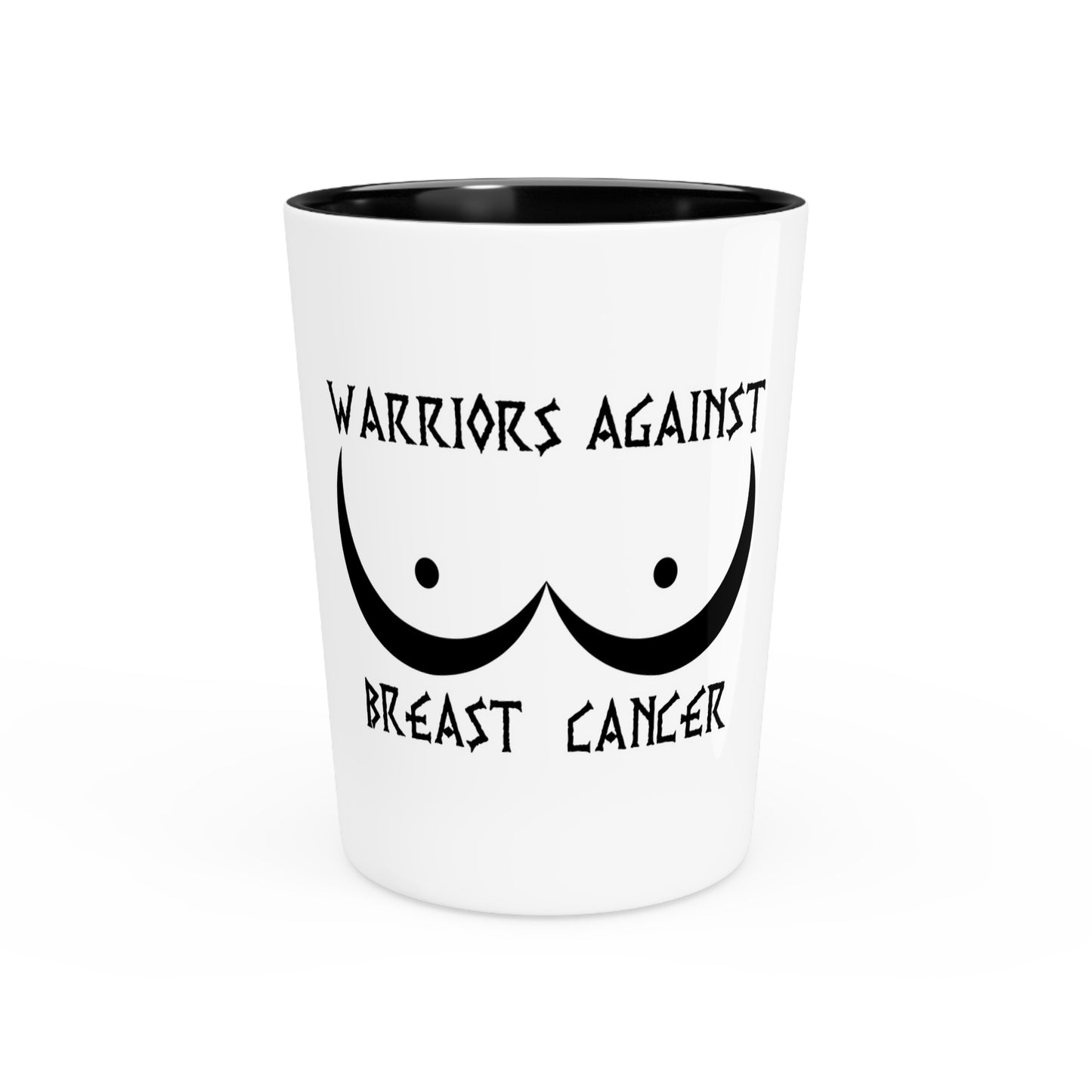Warriors Against Breast Cancer Shot Glass — Support & Awareness