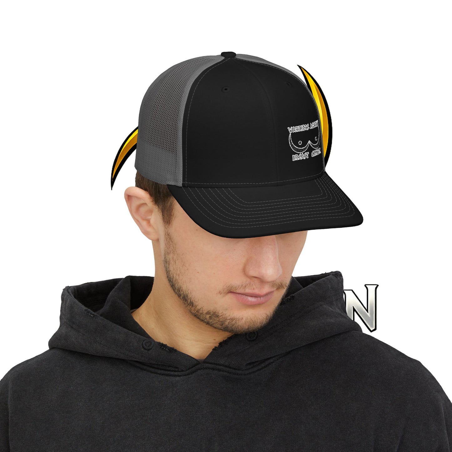 Trucker Cap - 'Boobies' Minimal Embroidered Patch Snapback