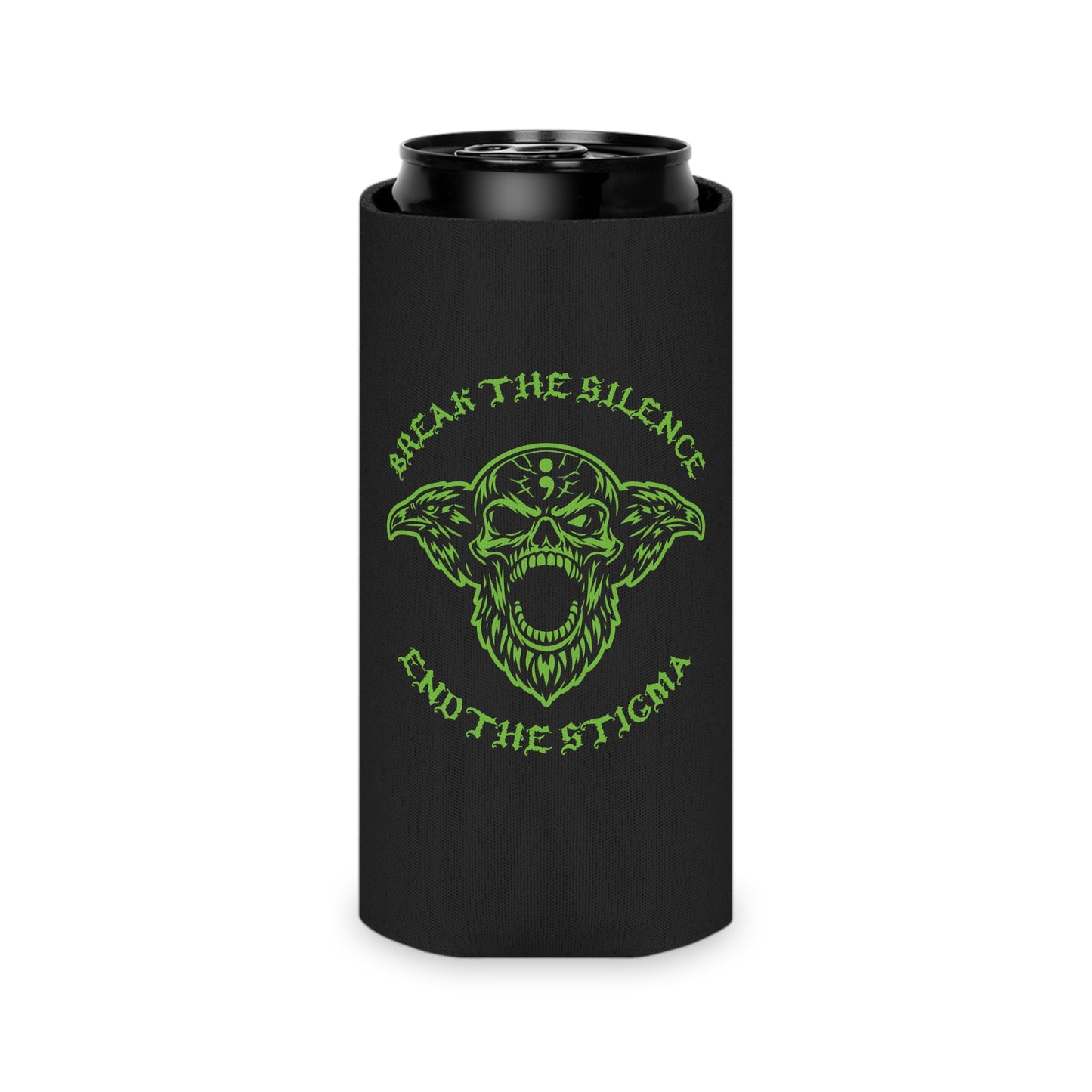 Can Cooler — Break the Silence / End the Stigma Odin Skull Design