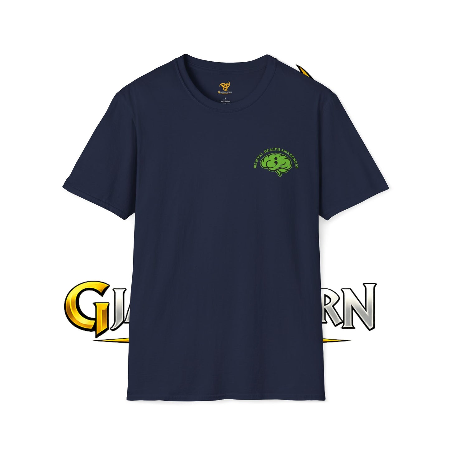 Green Odin Skull T-Shirt — Mental Health Graphic Tee