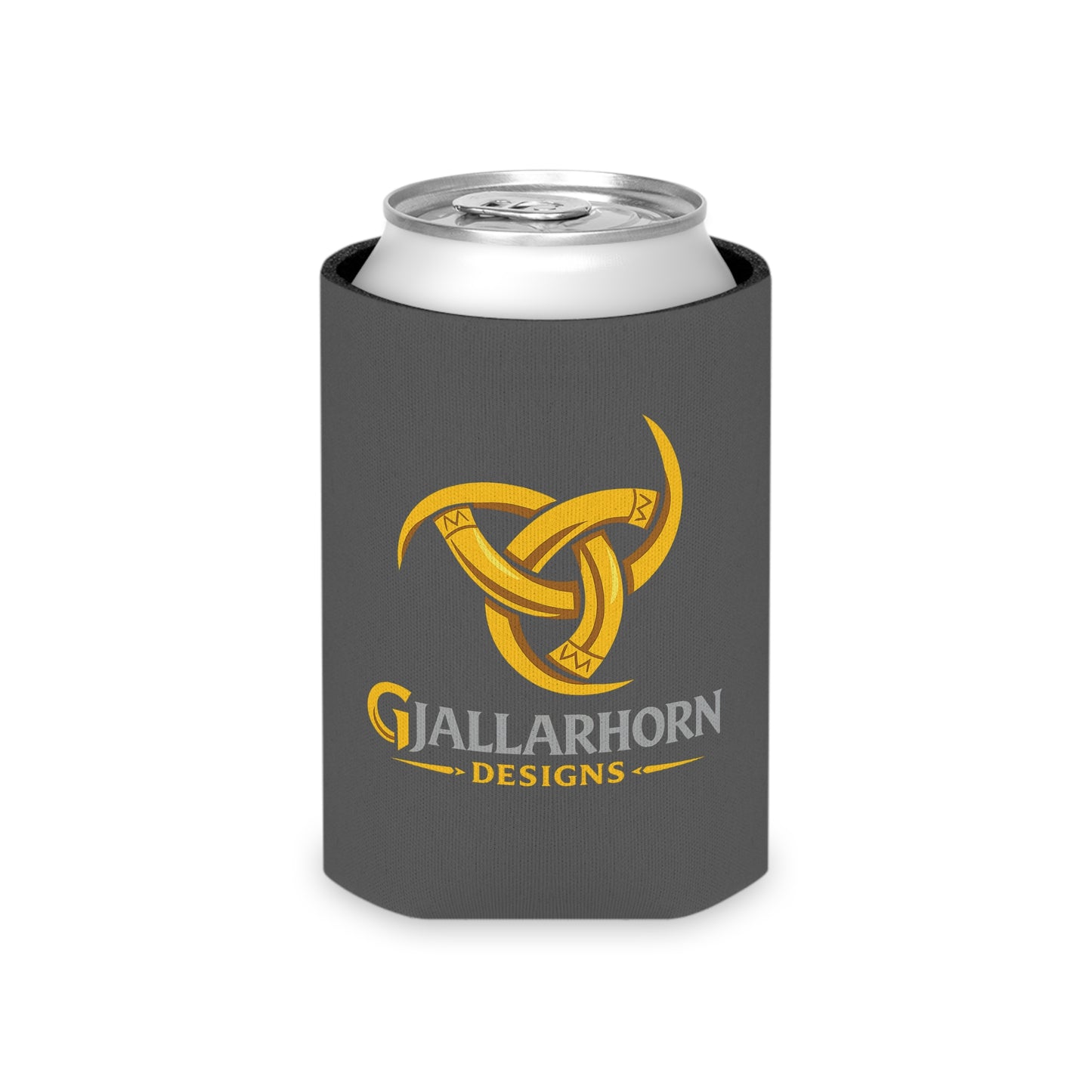 Can Cooler - 'Valkyries vs Breast Cancer' Pink Awareness Can Cooler with Nordic Spears