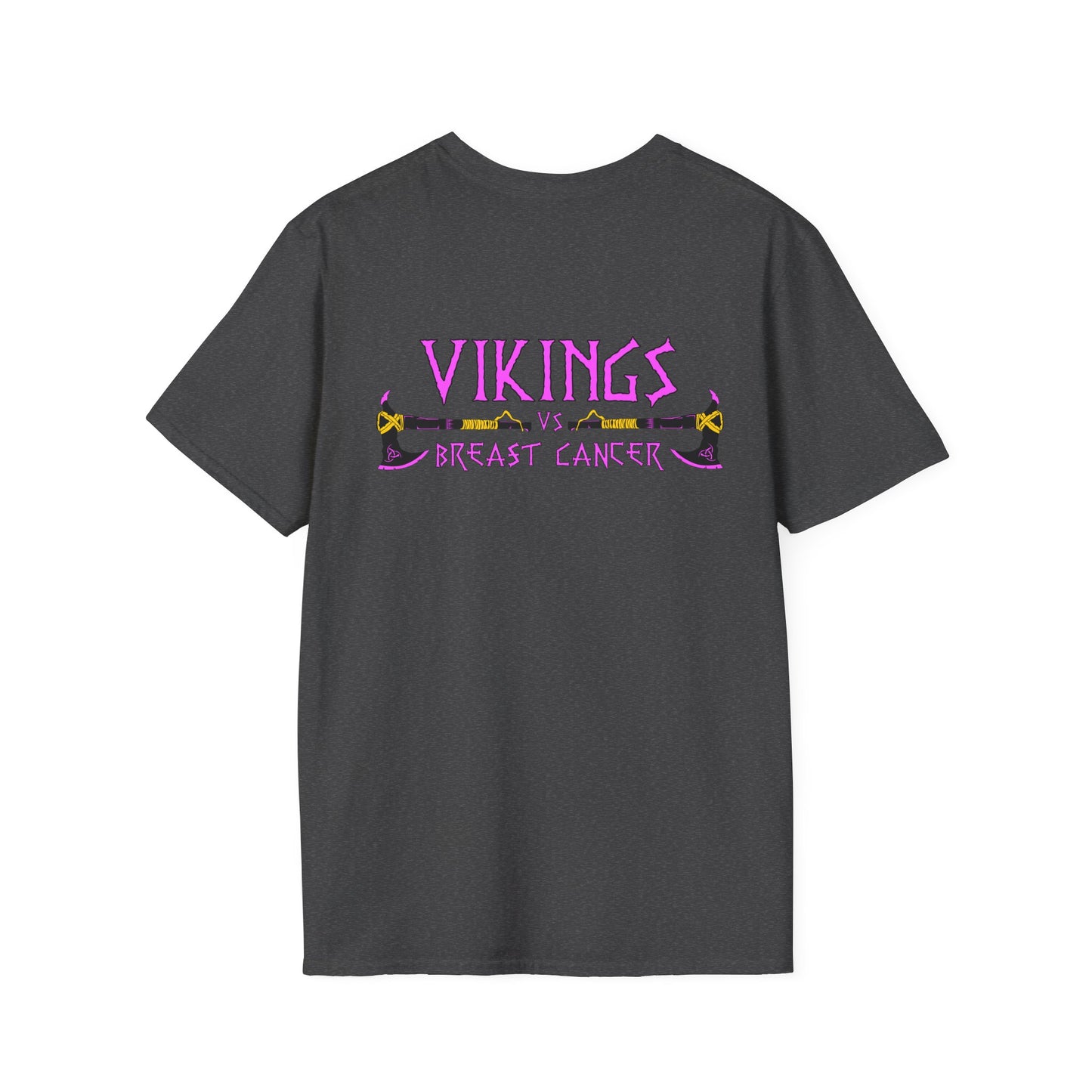 Vikings vs Breast Cancer T-Shirt — Pink Ribbon Awareness Tee