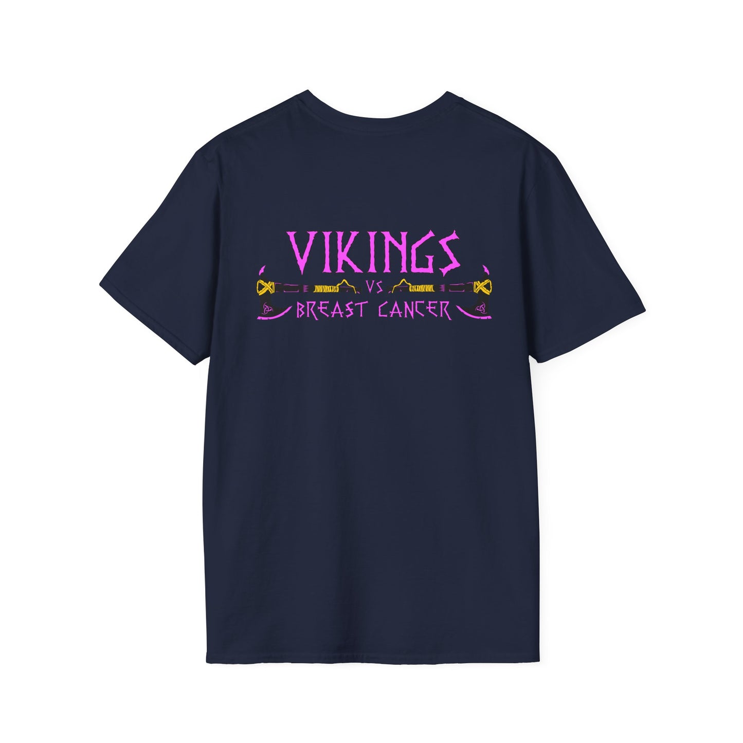 Vikings vs Breast Cancer T-Shirt — Pink Ribbon Awareness Tee