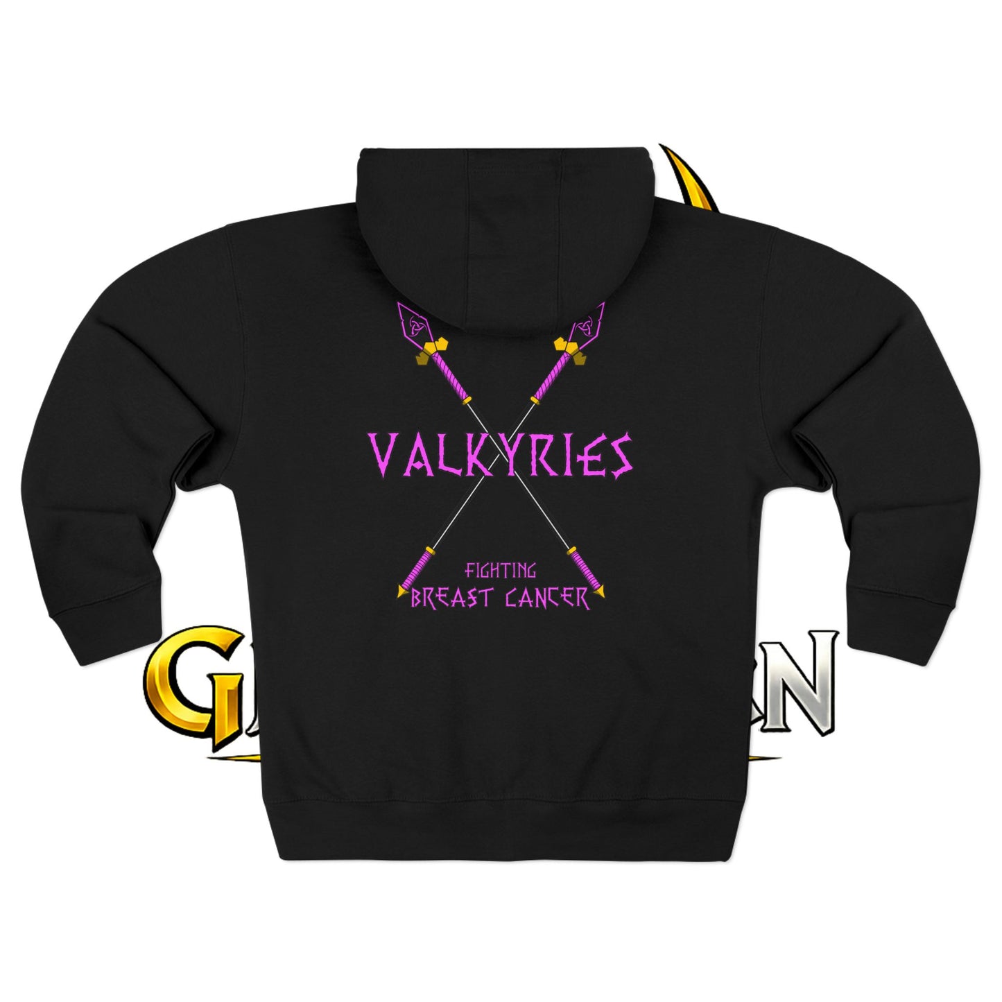 Valkyries Fight Breast Cancer Zip Hoodie