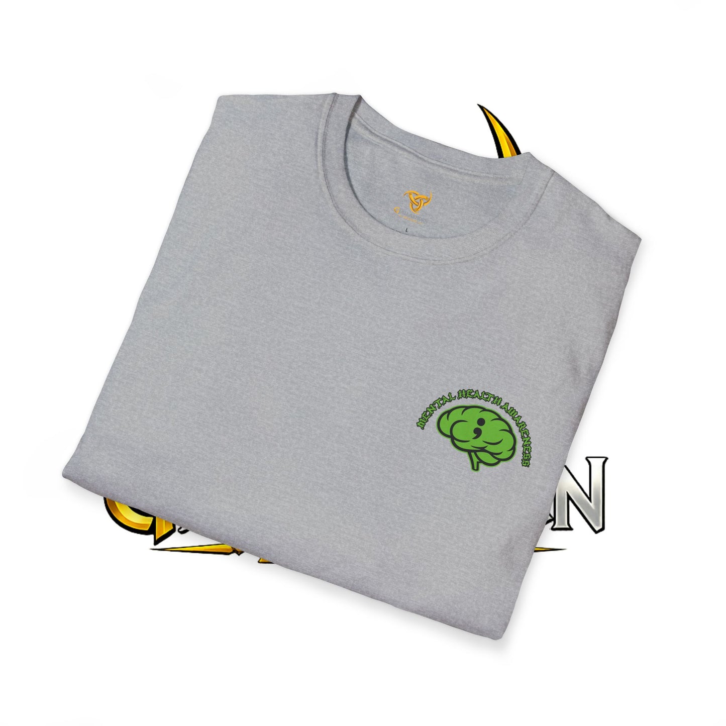 Green Odin Skull T-Shirt — Mental Health Graphic Tee